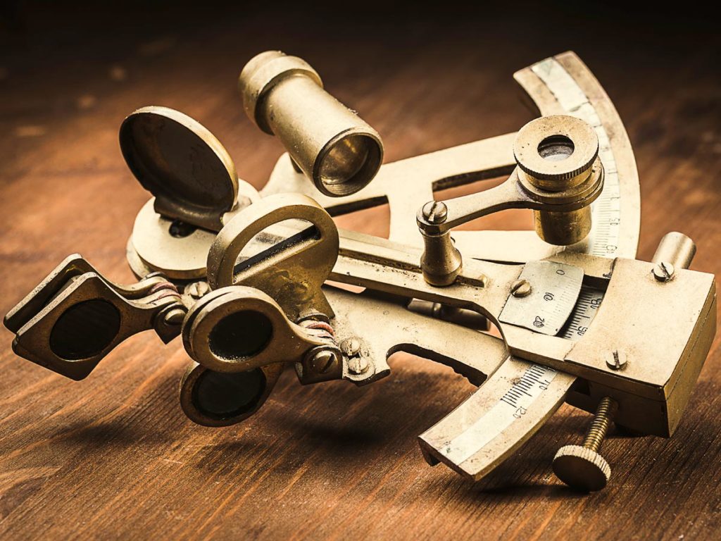 Antique sextant