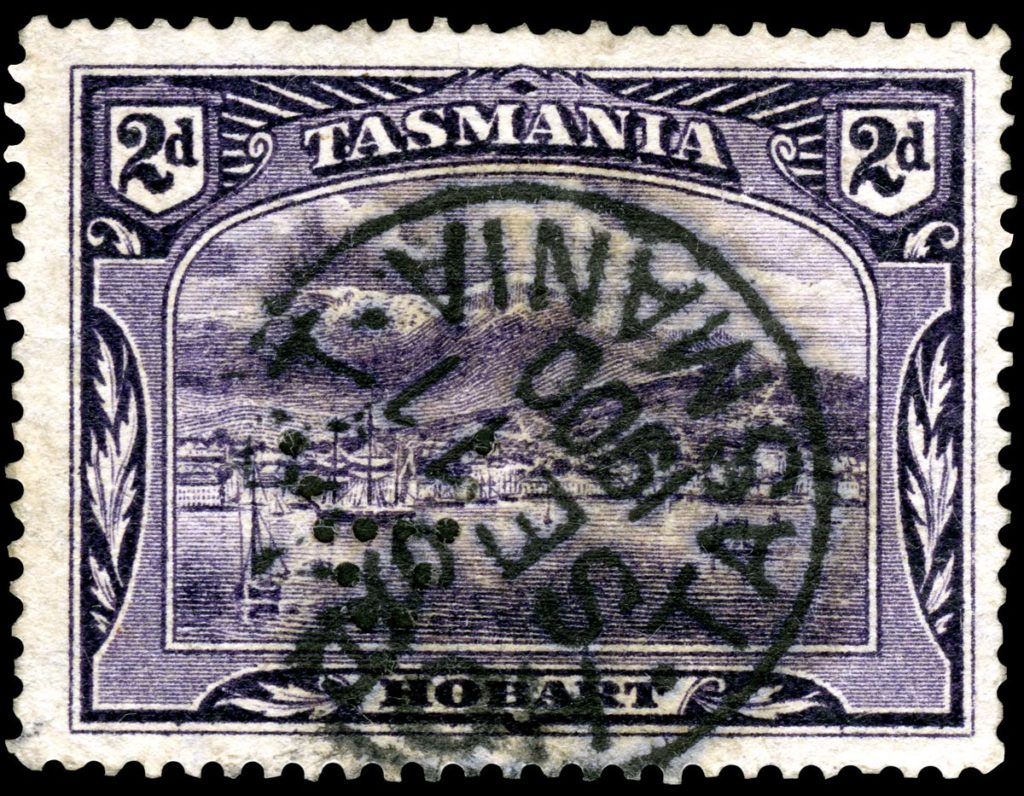 Tasmanian stamps: 2d Hobart issue