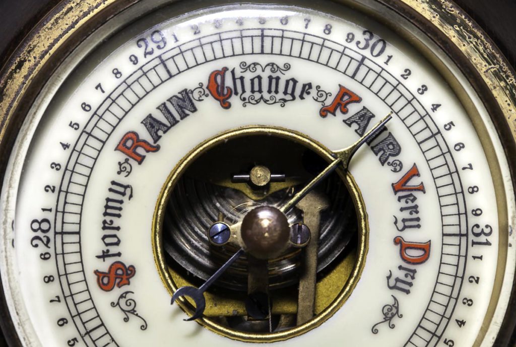 Antique and rare vintage boat barometers