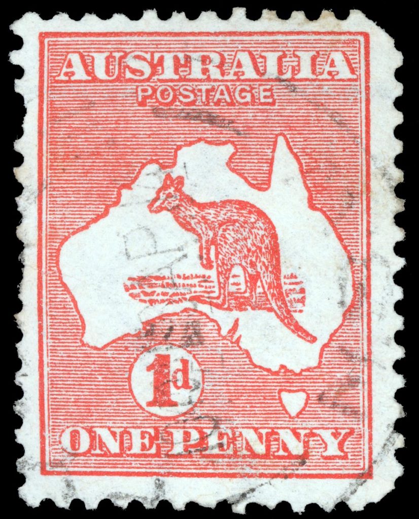 Australia kangaroo rare stamps for philatelists and other buyers