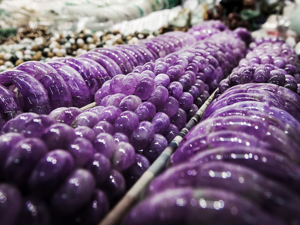 Purple jade bracelets