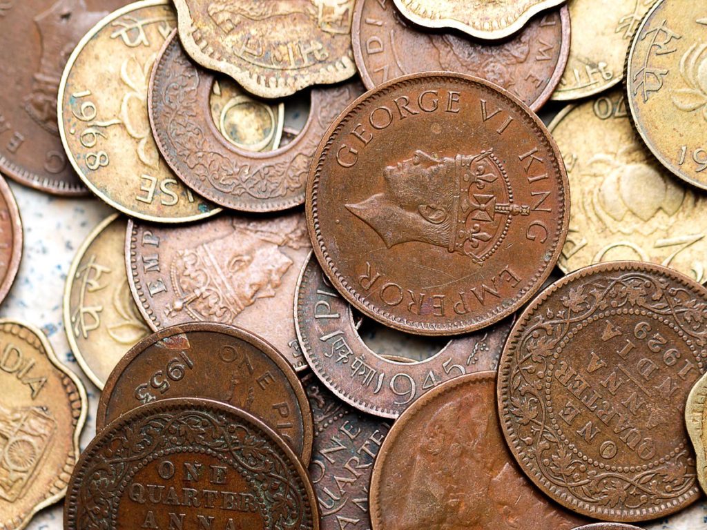 Old and rare coins for collectors in Delhi